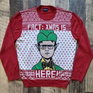 The Office Ugly Christmas Sweater Elf Dwight Schrute Rainn Wilson